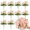 12 Bundles Peonies Artificial Flowers Silk Flowers Fake Peony Bouquet Faux Peonies Flowers Bulk for Decoration Vase Florals Arrangements Home Wedding Centerpieces Party Decorations